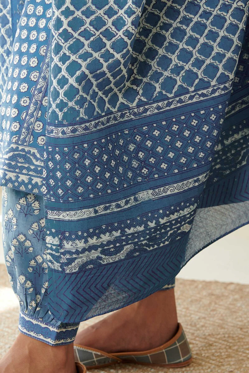 Sehra Heer Indigo Dupatta - Image 6