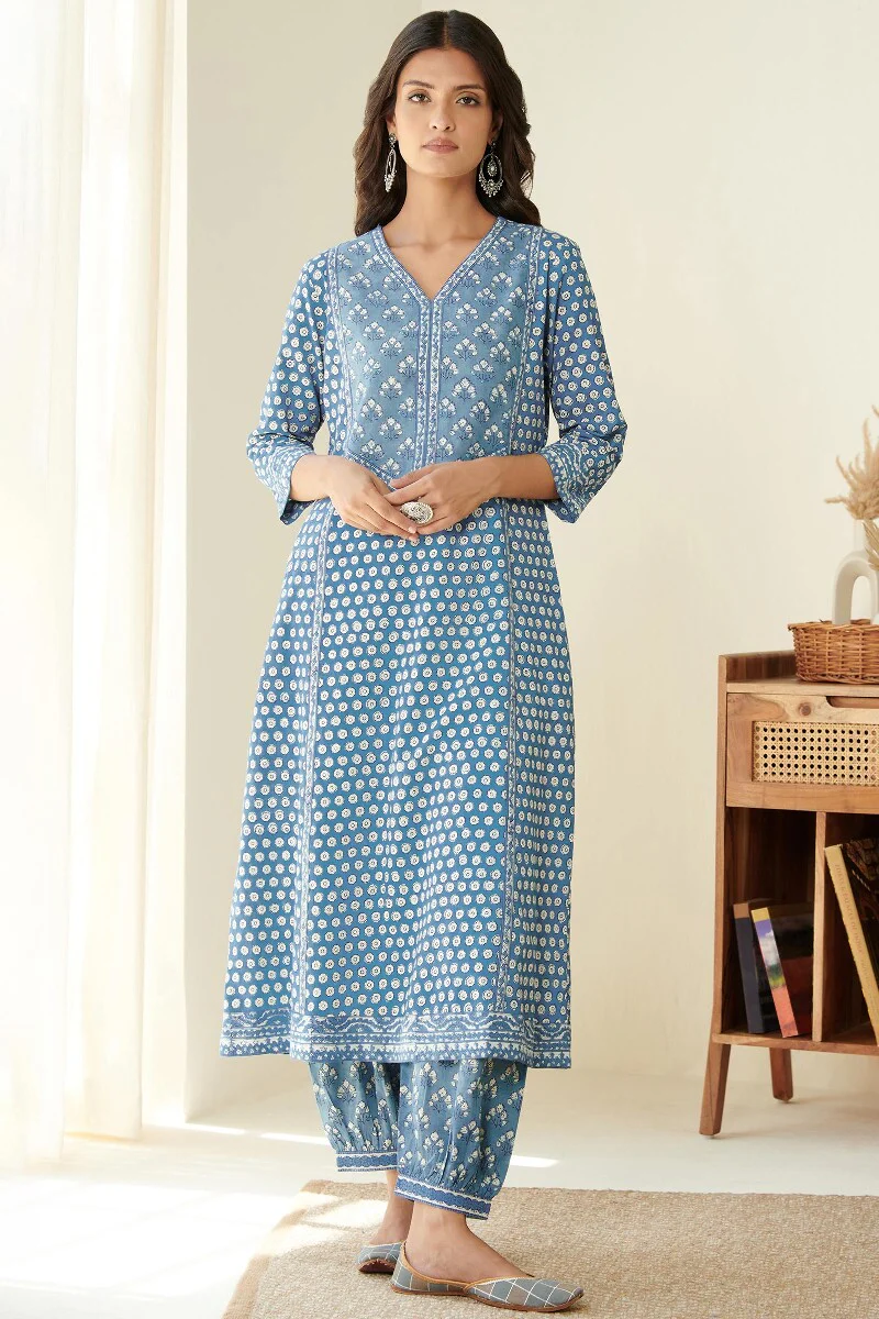 Sehra Heer Indigo Kurta - Image 2