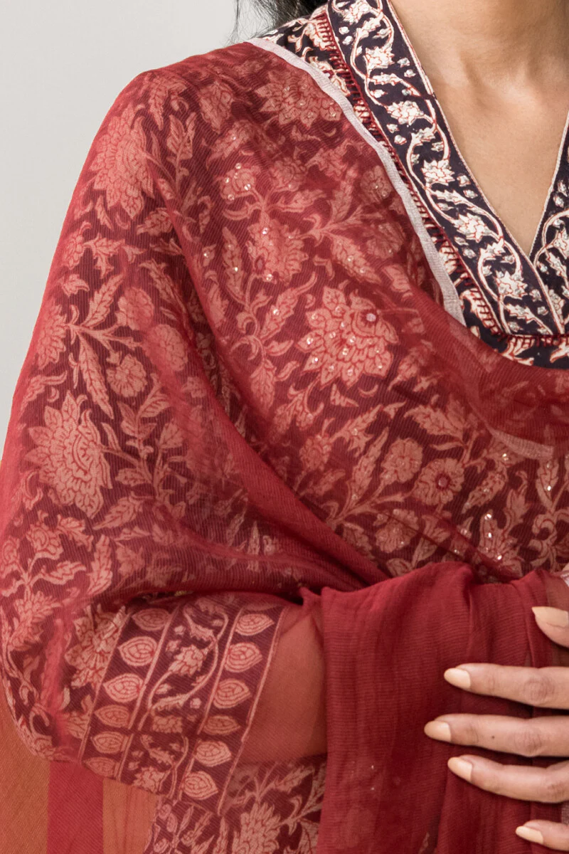 Sehra Jia Cotton Silk Dupatta - Image 2