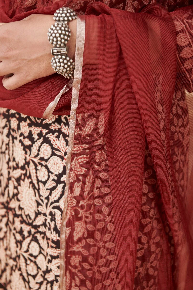 Sehra Jia Cotton Silk Dupatta - Image 4