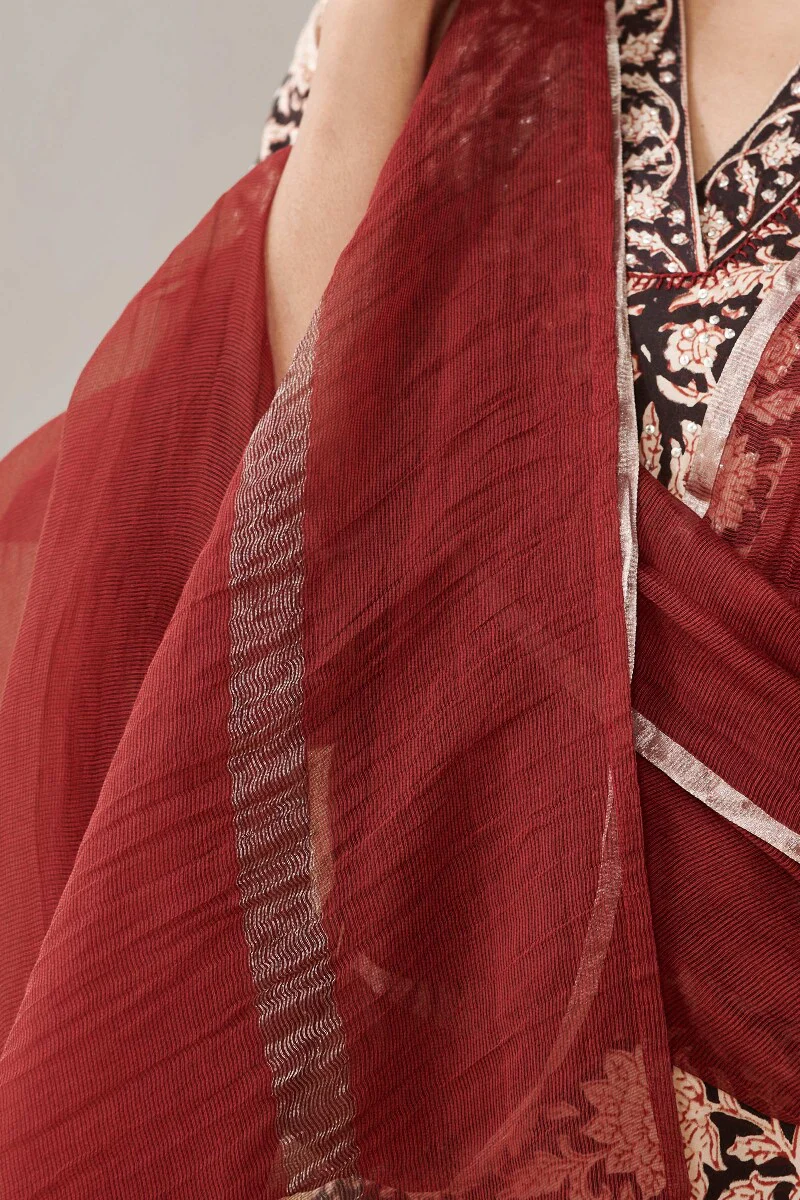 Sehra Jia Cotton Silk Dupatta - Image 6