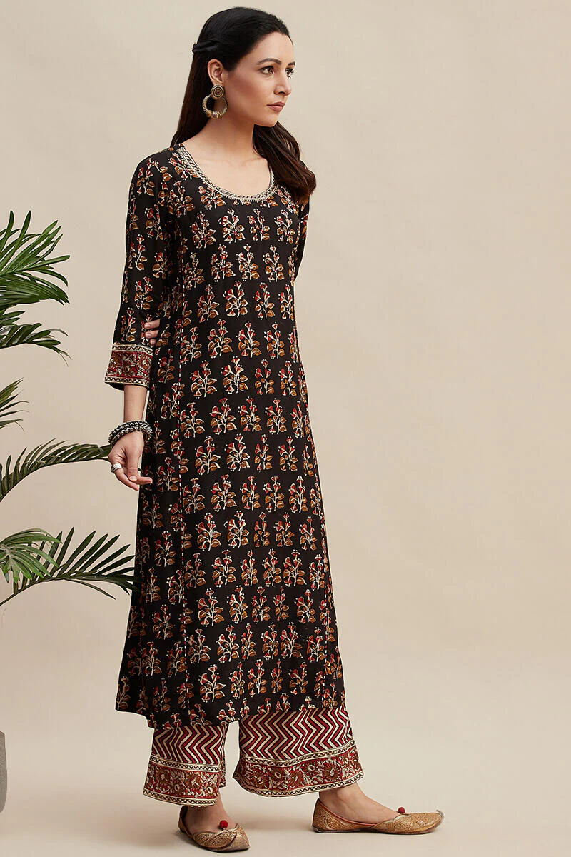 Sehra Jiya Shantung Kurta - Image 2