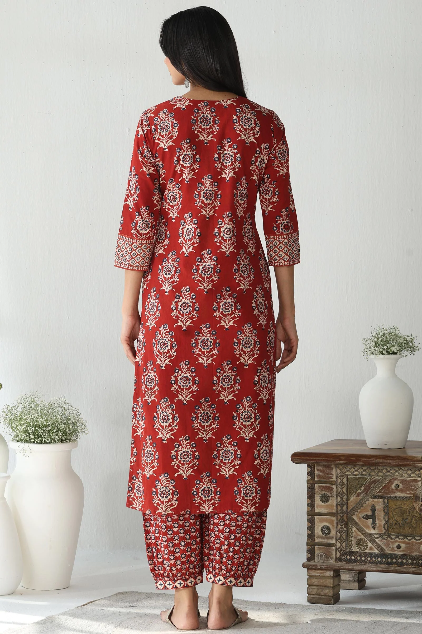 Sehra Kainat Bagru Kurta - Image 7