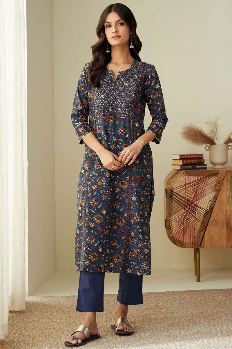 Sehra Kaira Bagru Kurta - Image 2