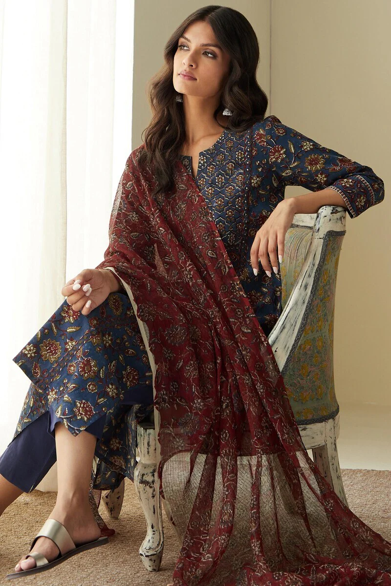 Sehra Kaira Bagru Kurta - Image 7