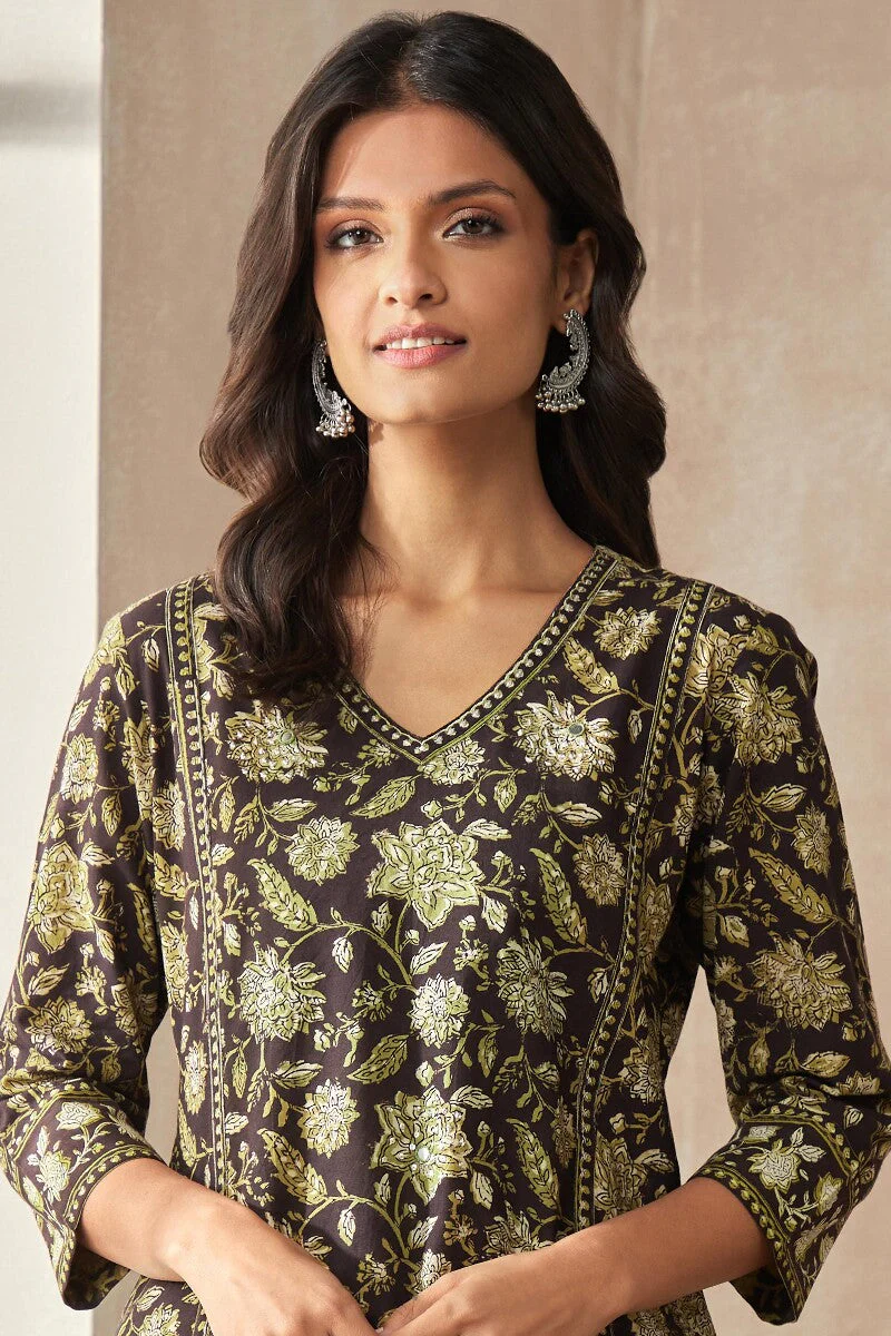 Sehra Kiara Bagru Kurta