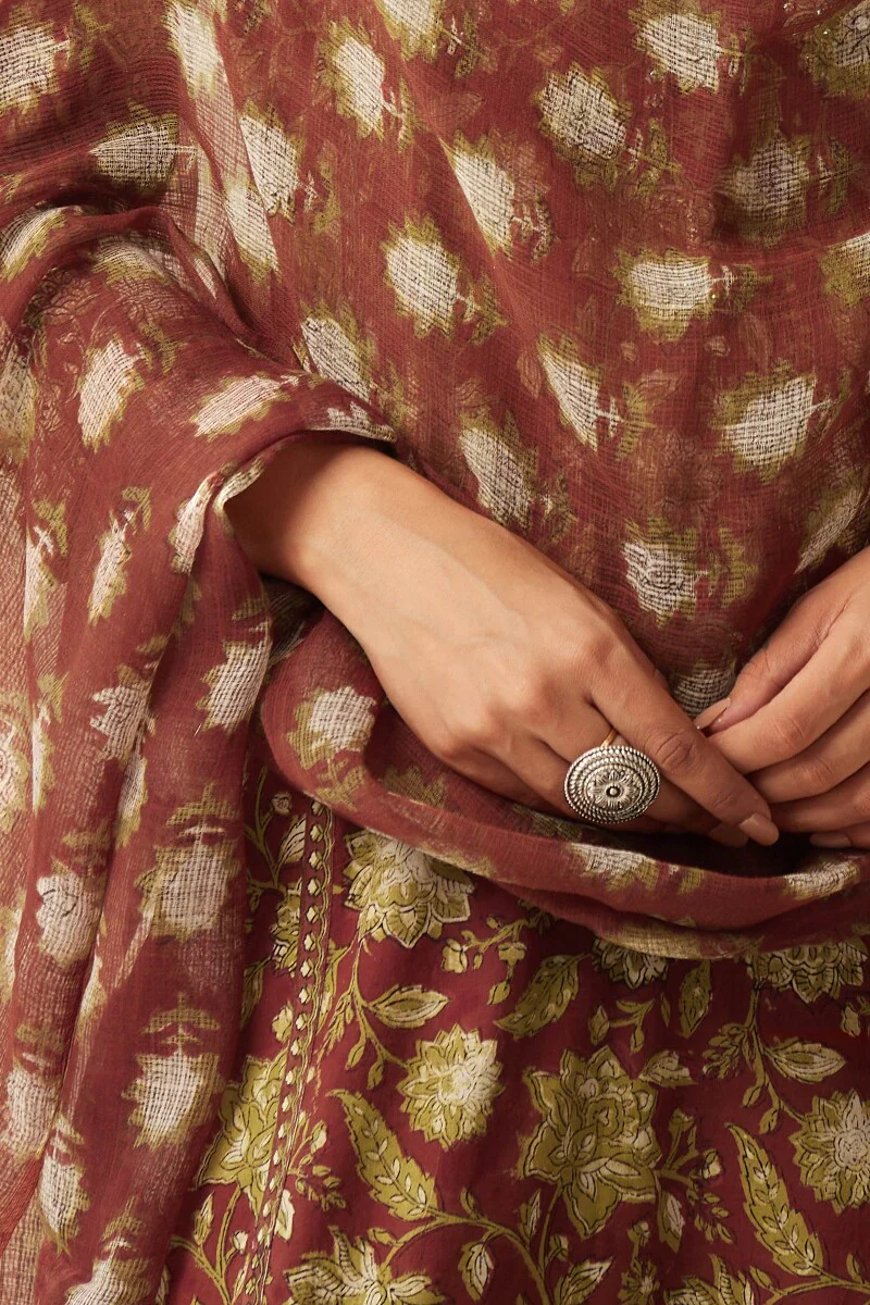 Sehra Layla Bagru Kota Dupatta - Image 4