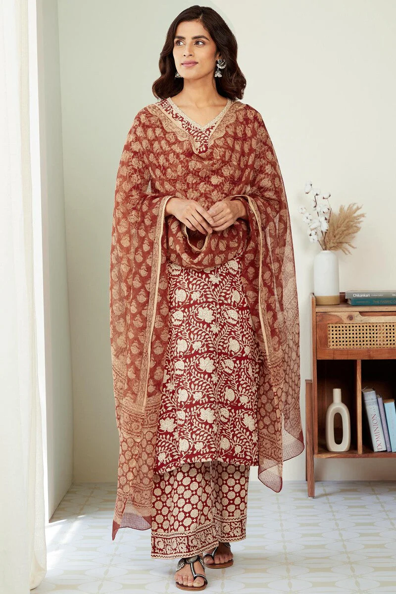 Sehra Leila Bagru Kurta - Image 4