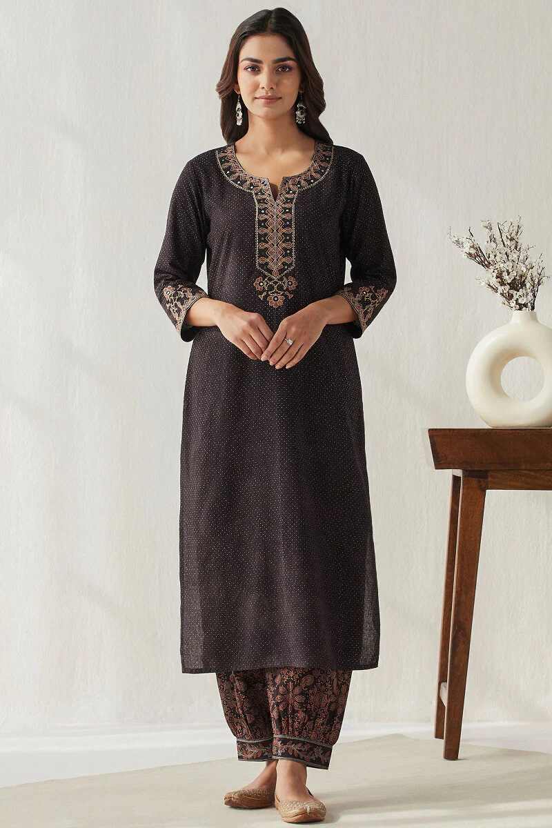 Sehra Maheen Ajrak Kurta - Image 2