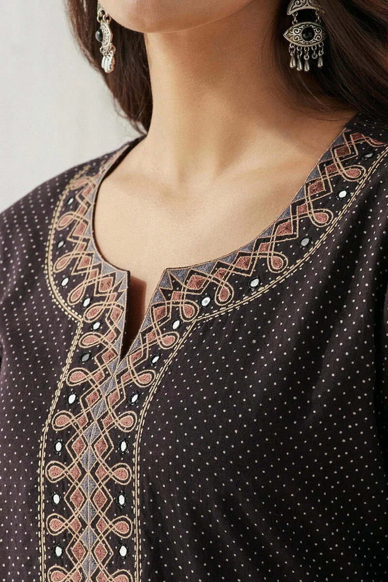 Sehra Maheen Ajrak Kurta - Image 3