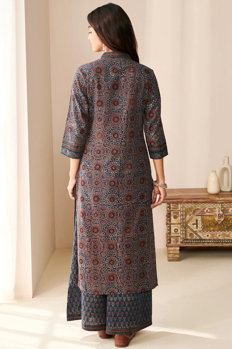Sehra Mahek Ajrak Kurta - Image 8
