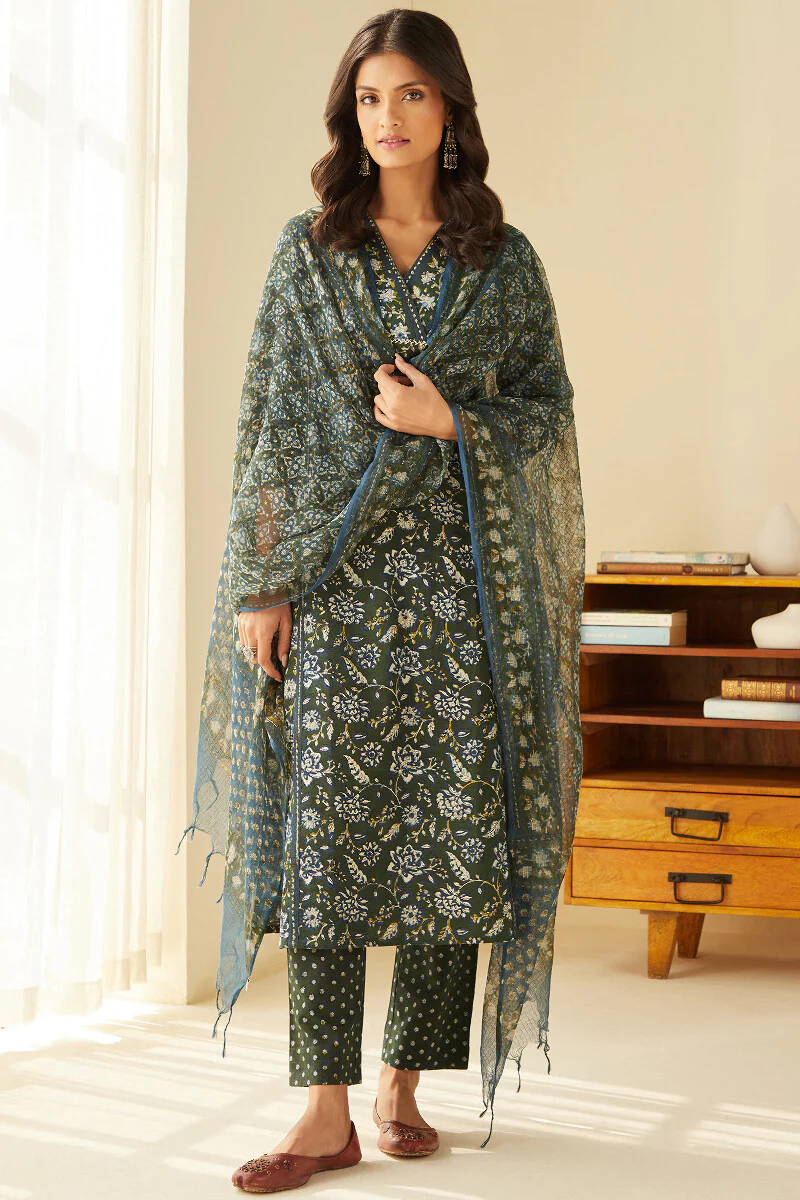 Sehra Mahreen Bagru Kota Dupatta - Image 3