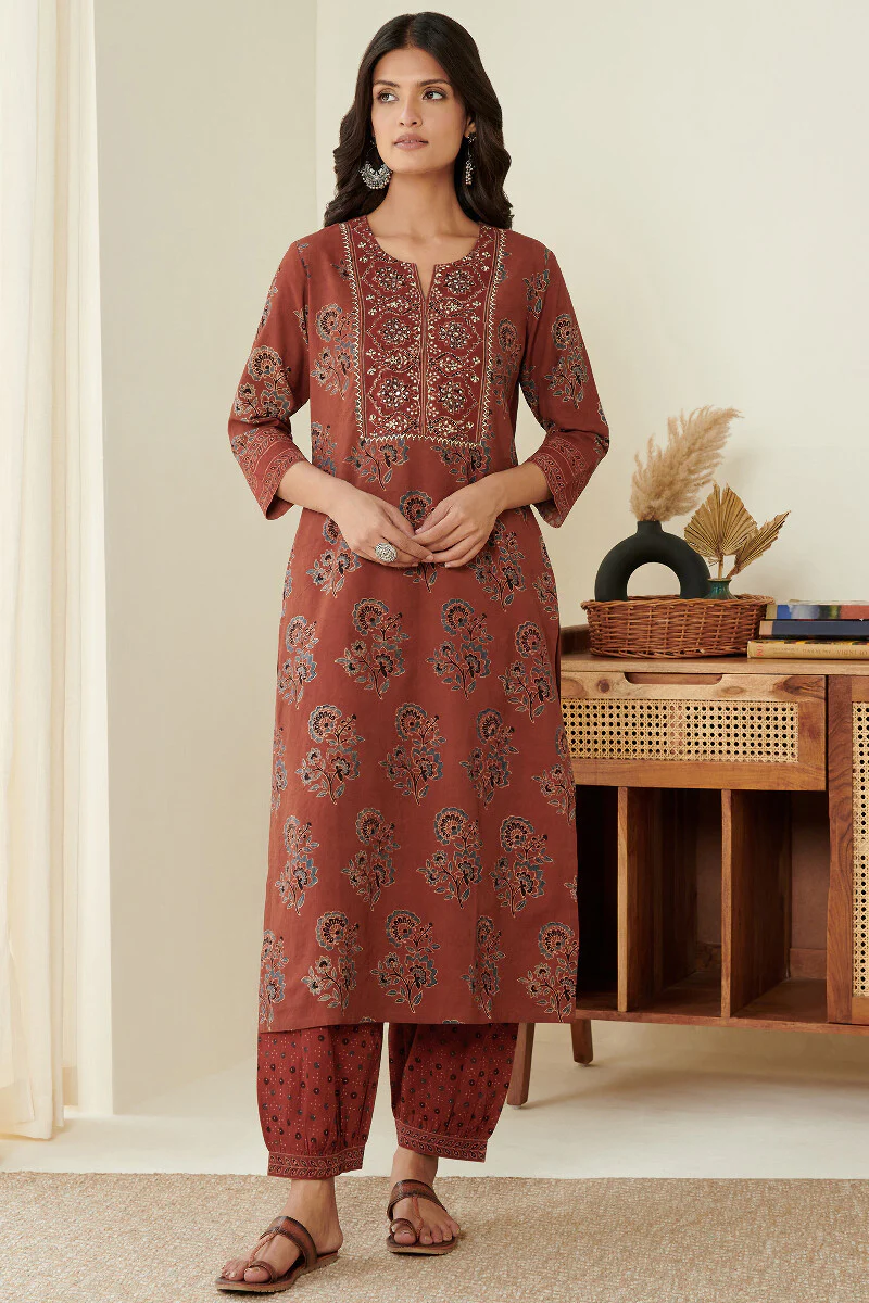 Sehra Maira Ajrak Kurta - Image 2