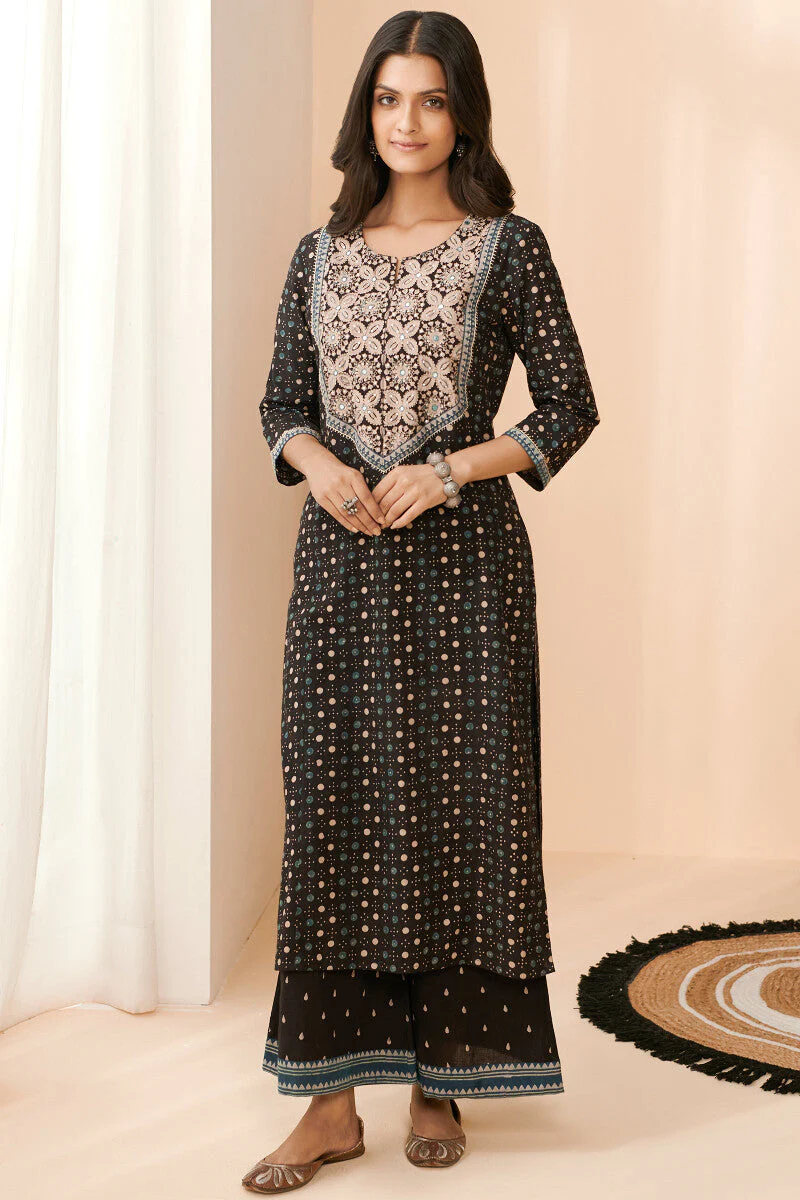 Sehra Mehnaz Ajrak Kurta - Image 2