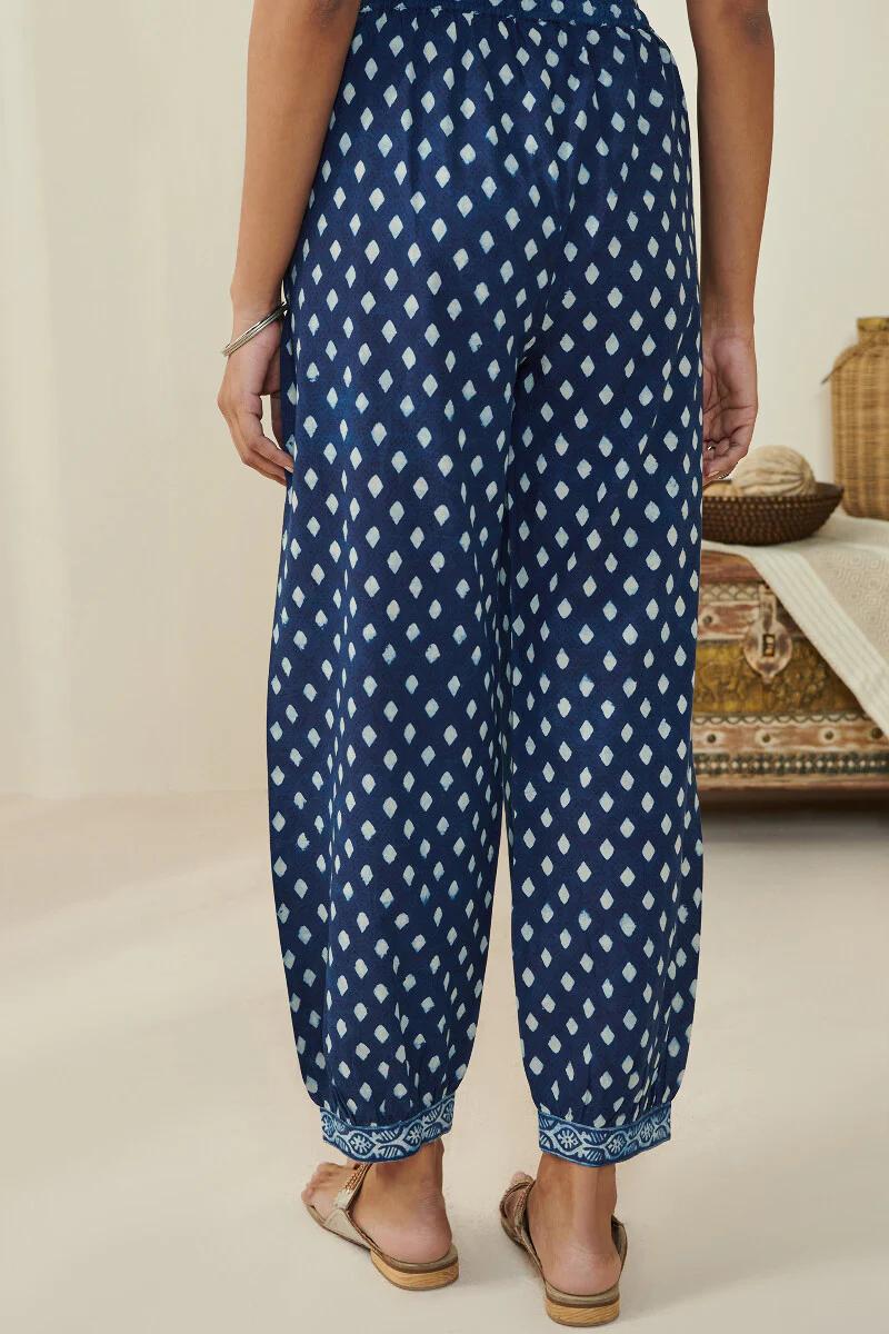 Sehra Mehnaz Indigo Izhaar Pants - Image 4