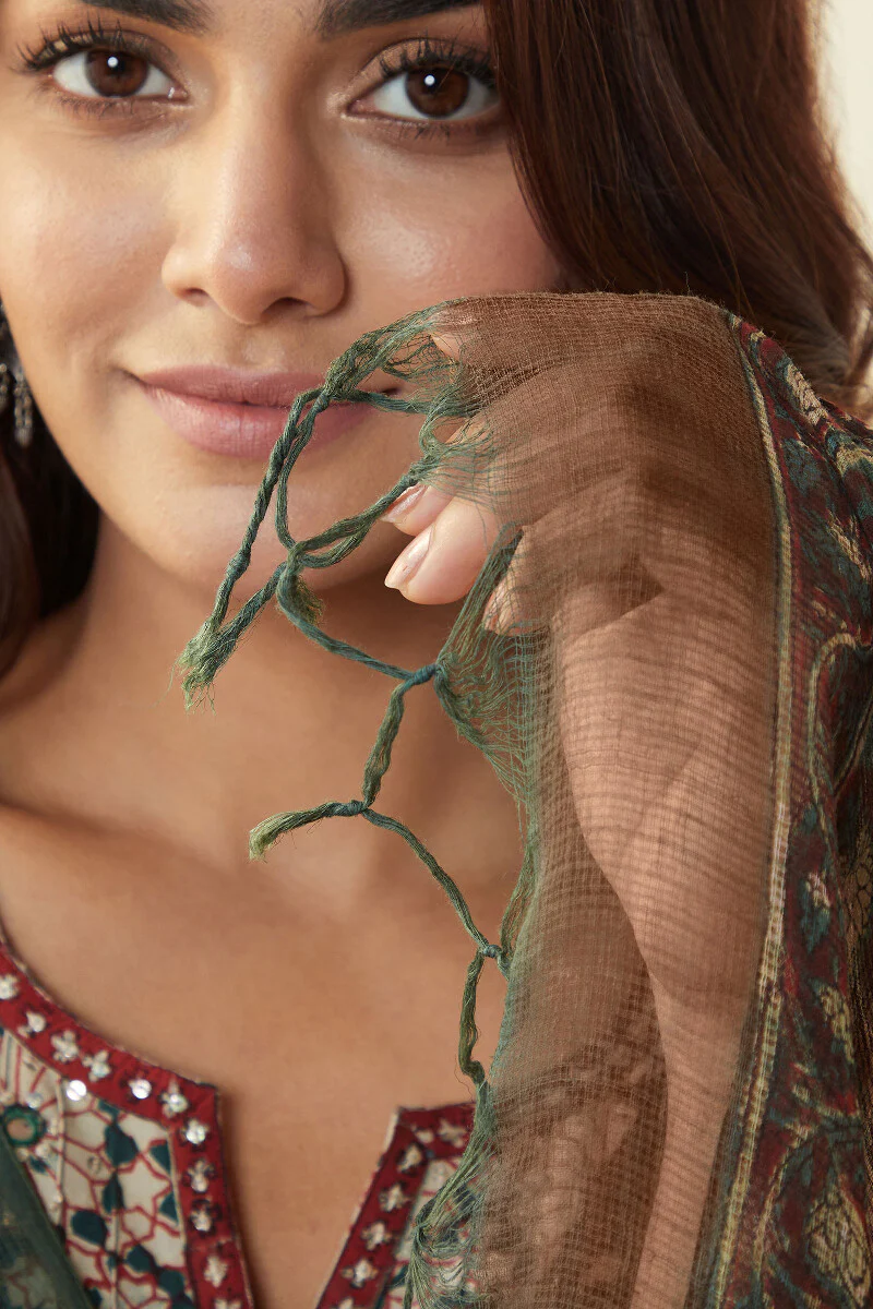 Sehra Mehreen Bagru Dupatta - Image 5