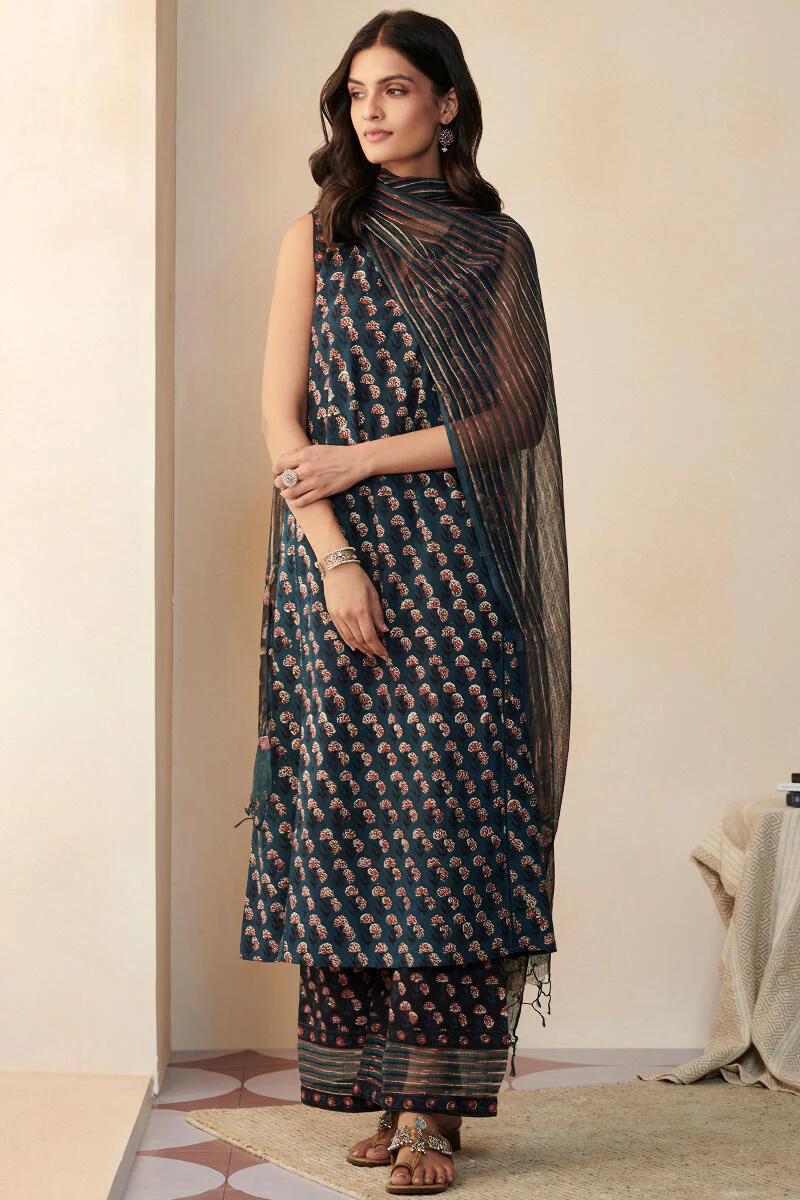 Sehra Mirza Bagru Kota Dupatta - Image 3