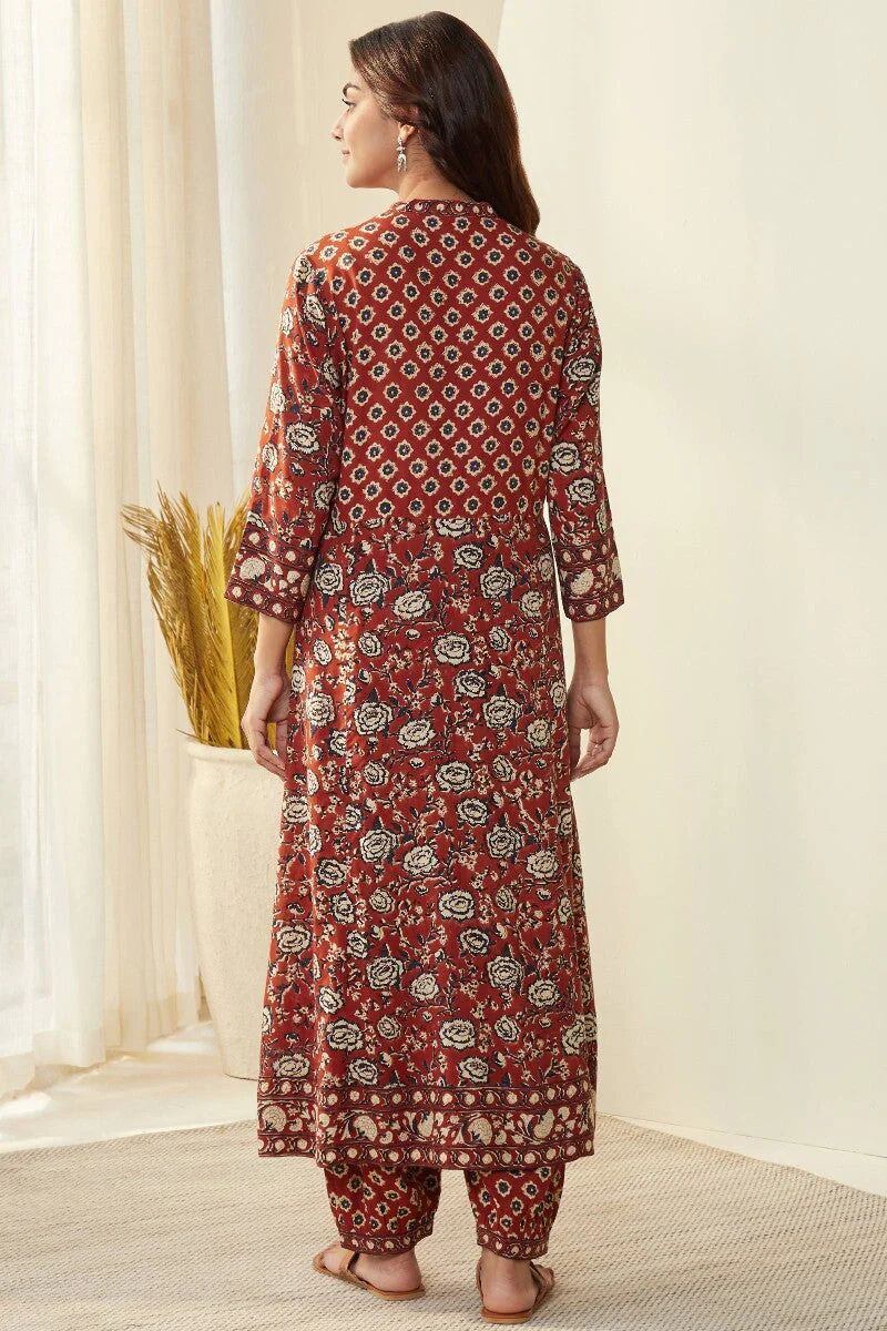 Sehra Mirza Bagru Viscose Kurta - Image 9