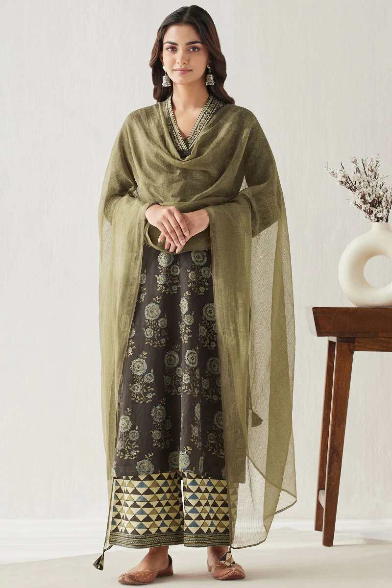 Sehra Nadia Ajrak Kurta - Image 4