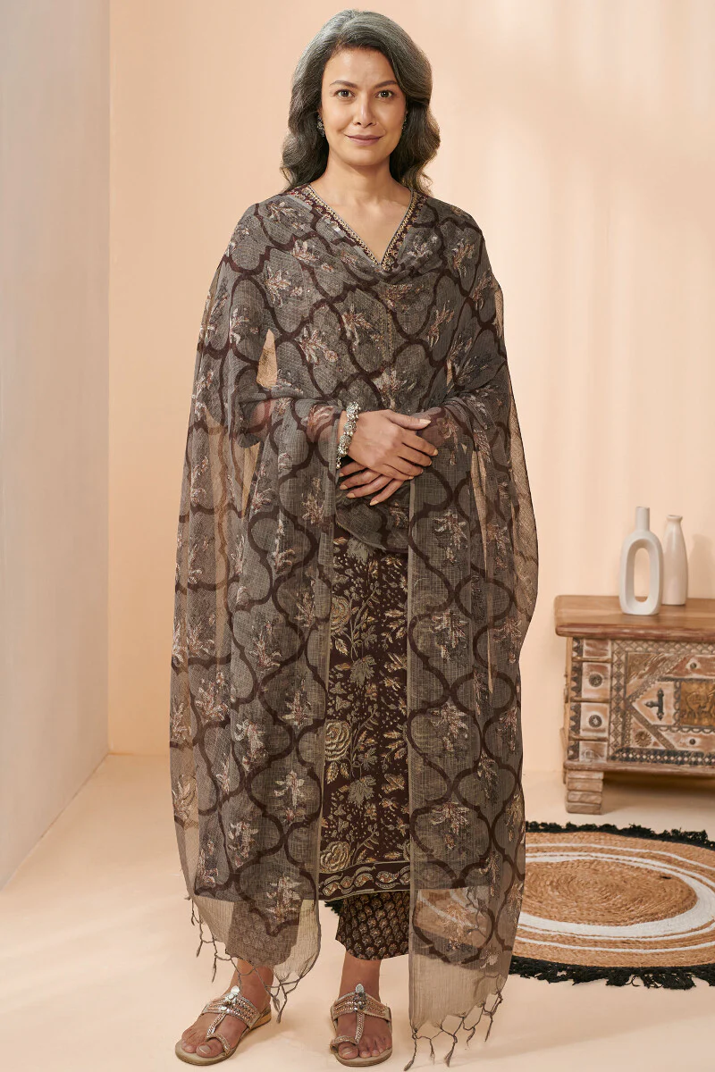 Sehra Nafisa Bagru Kota Dupatta - Image 3