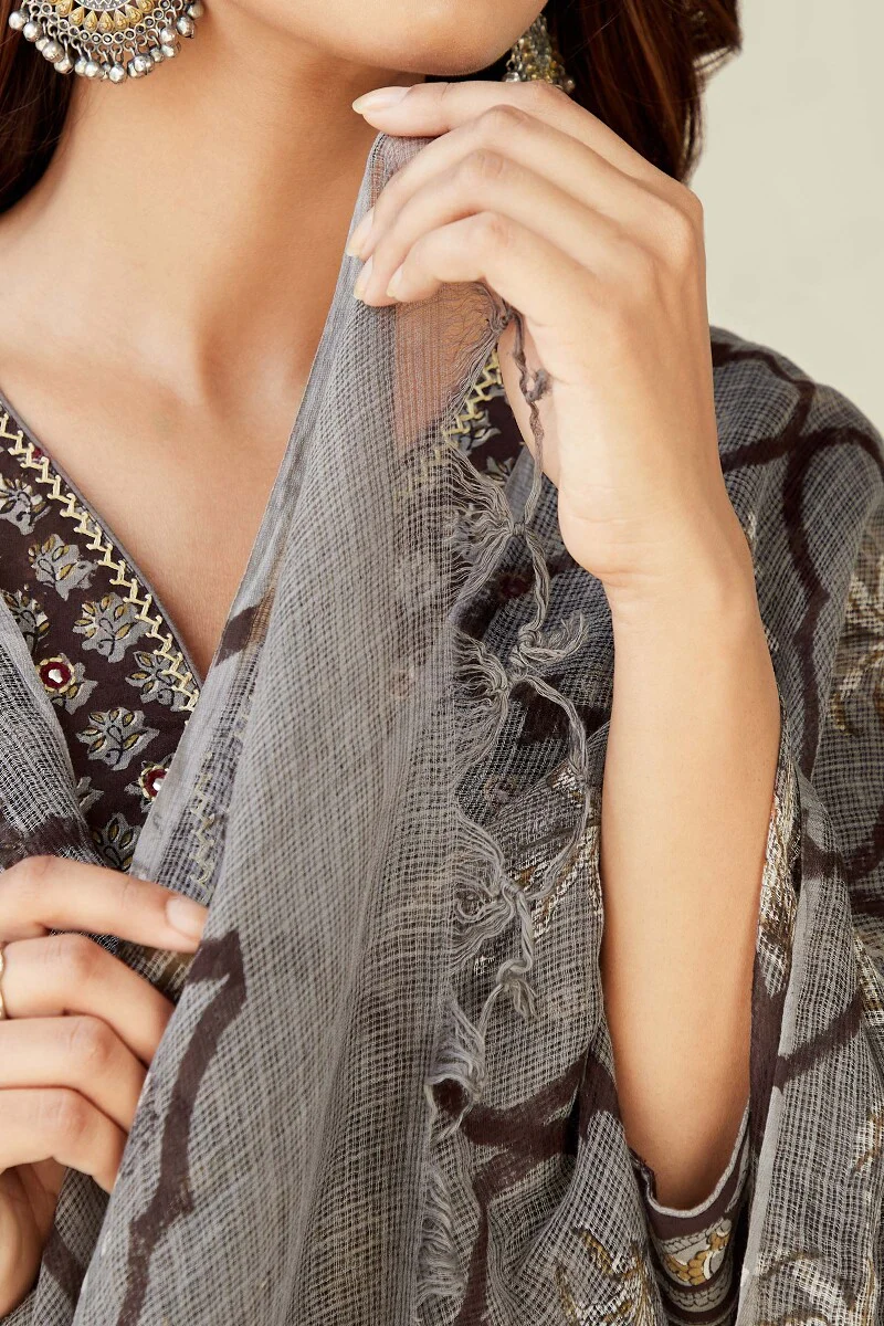 Sehra Nafisa Bagru Kota Dupatta - Image 5