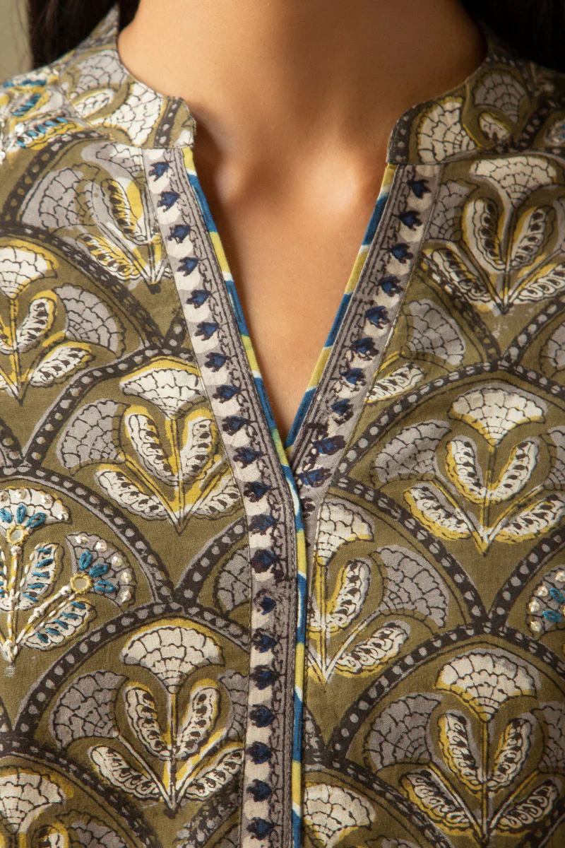 Sehra Nafya Bagru Kurta - Image 2
