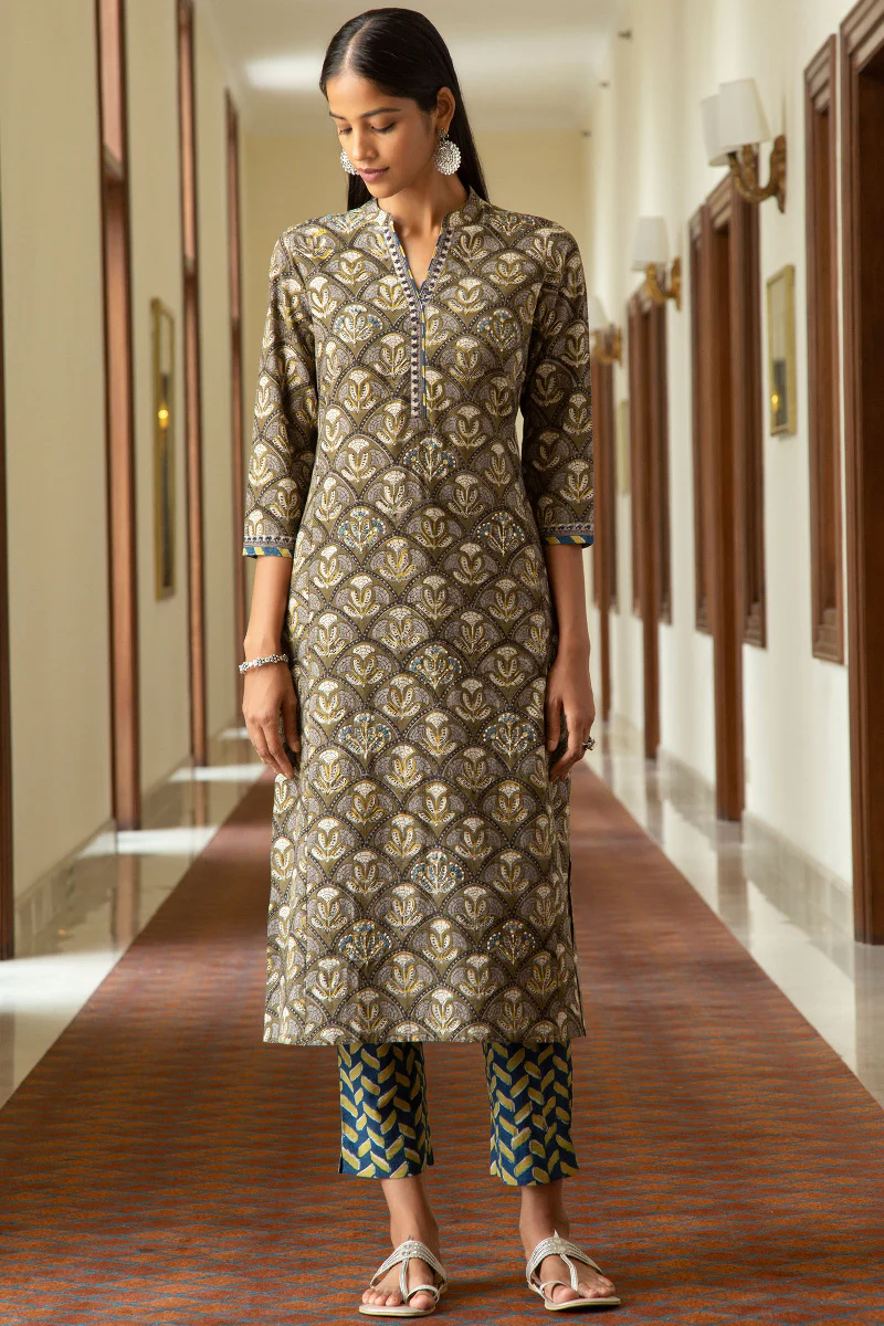 Sehra Nafya Bagru Kurta - Image 3