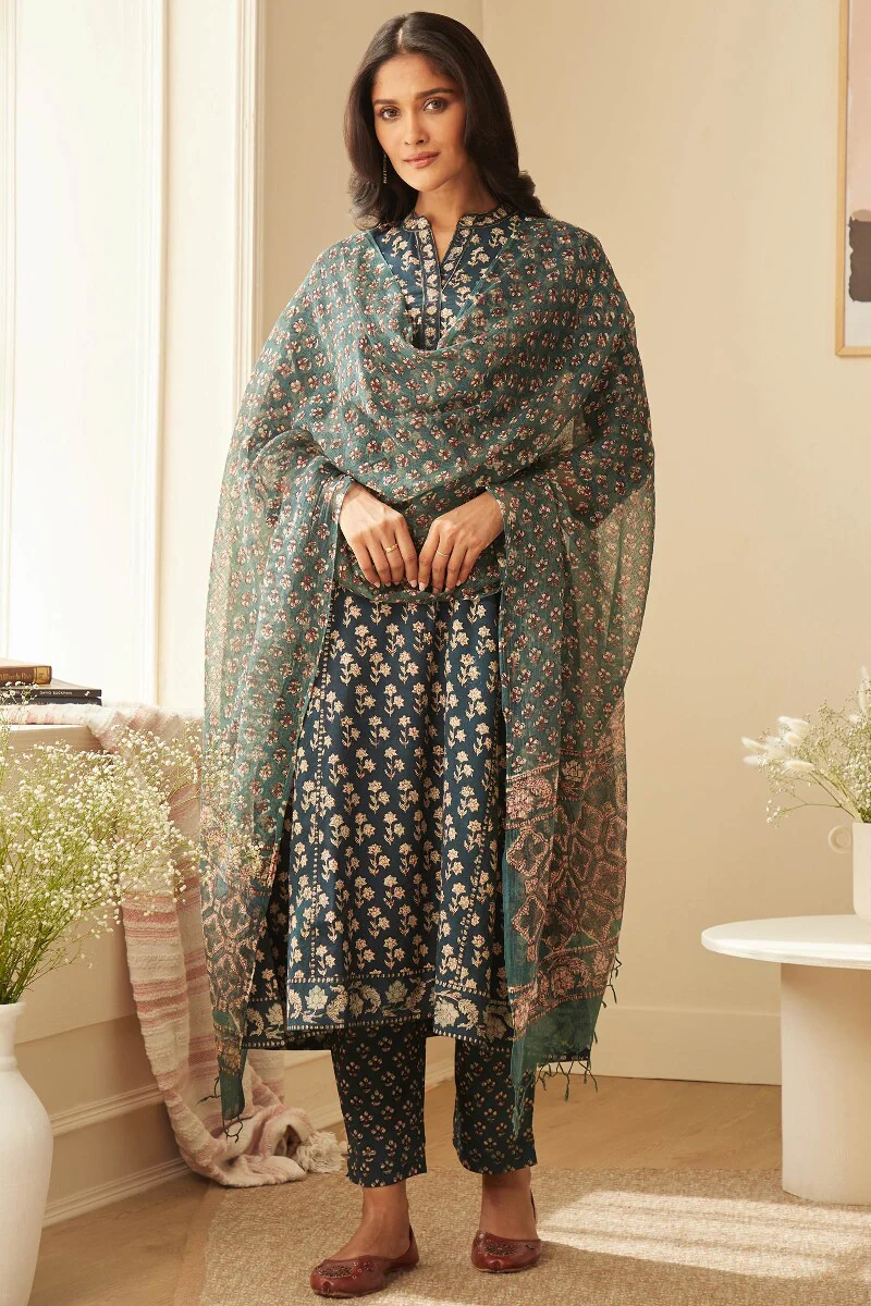 Sehra Nazimah Bagru Dupatta - Image 3