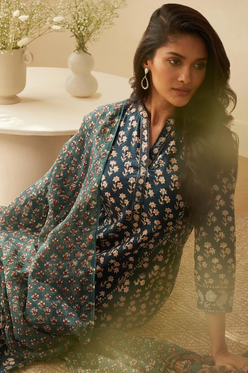 Sehra Nazimah Bagru Dupatta - Image 4