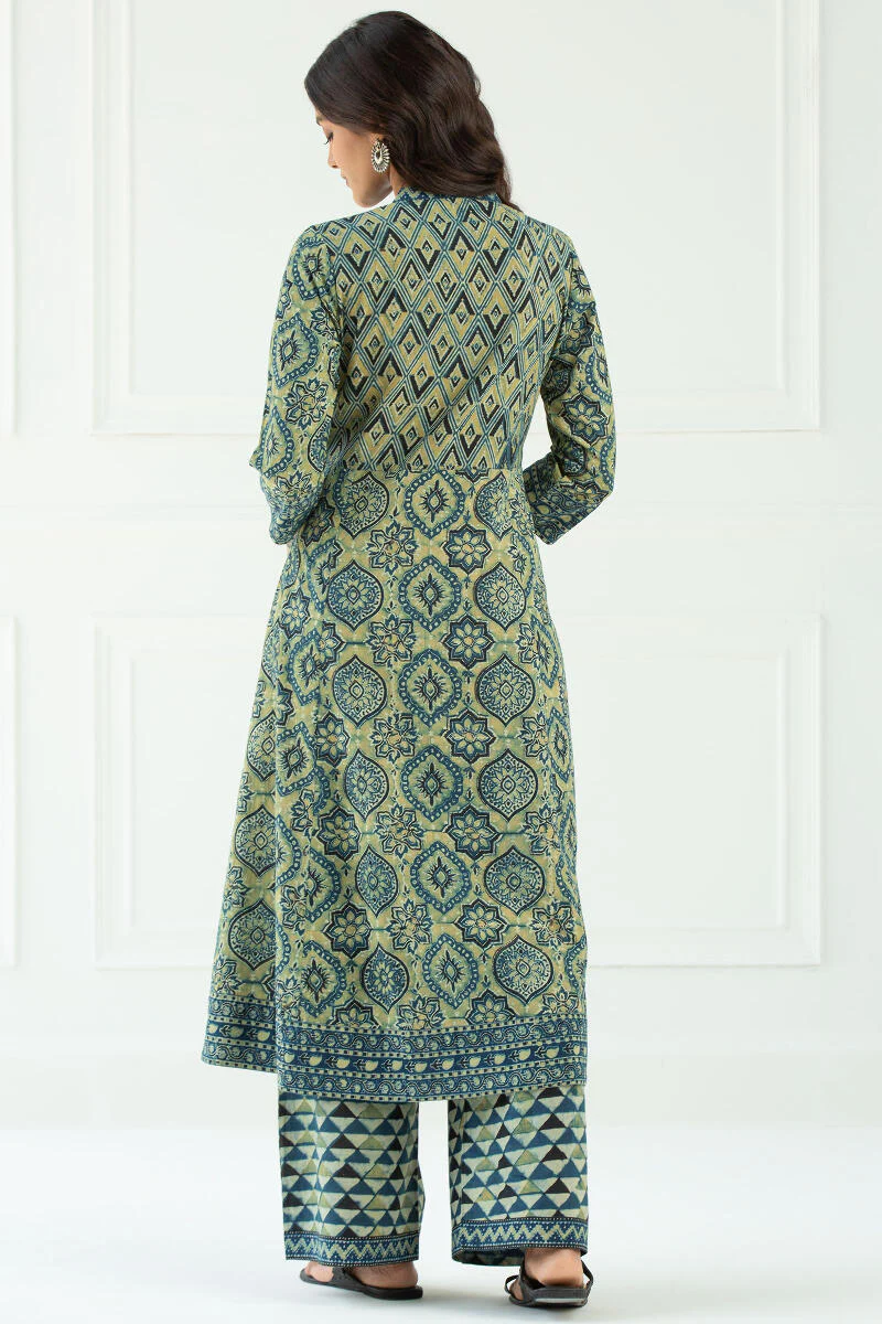 Sehra Nazya Ajrak Kurta - Image 7