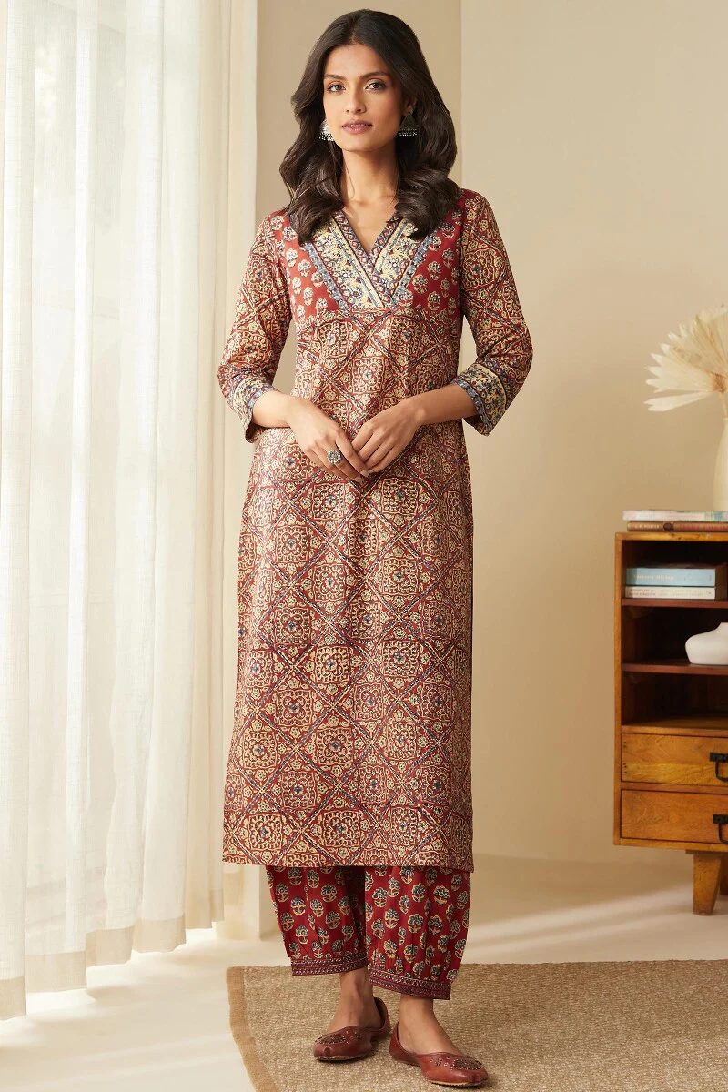 Sehra Nida Bagru Kurta - Image 2