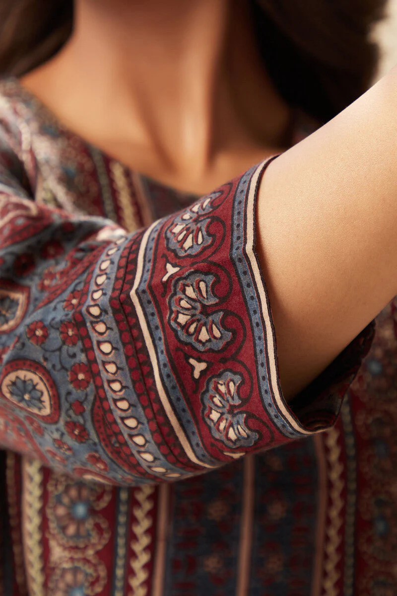 Sehra Nizam Ajrak Kurta - Image 6