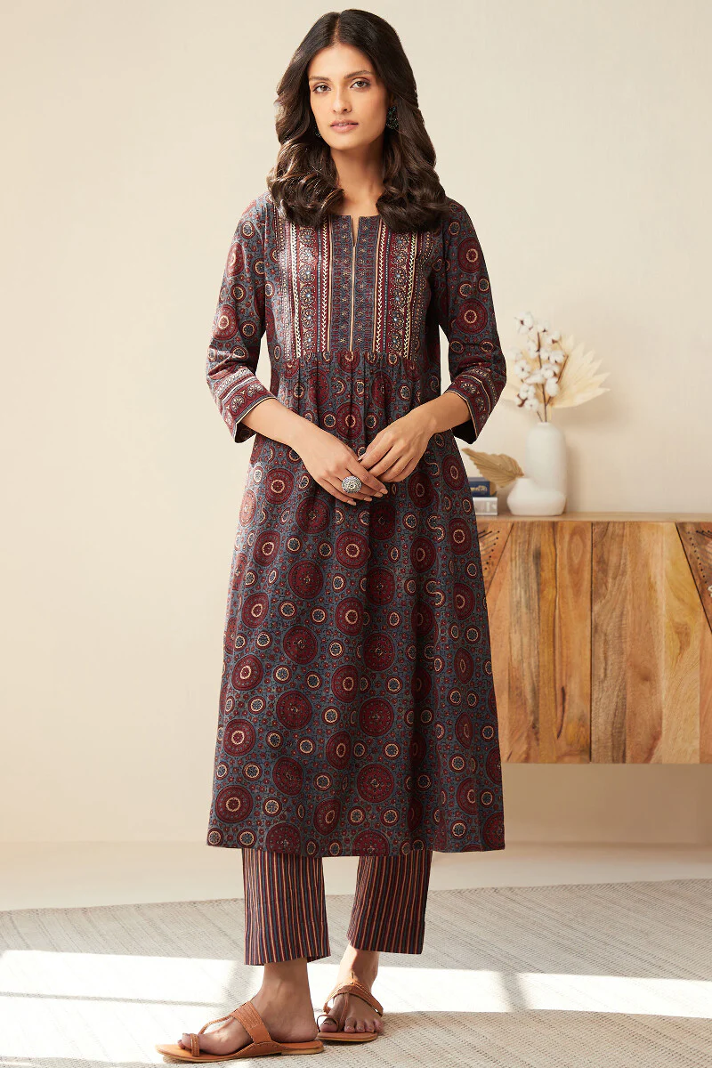 Sehra Nizam Ajrak Narrow Pants - Image 3
