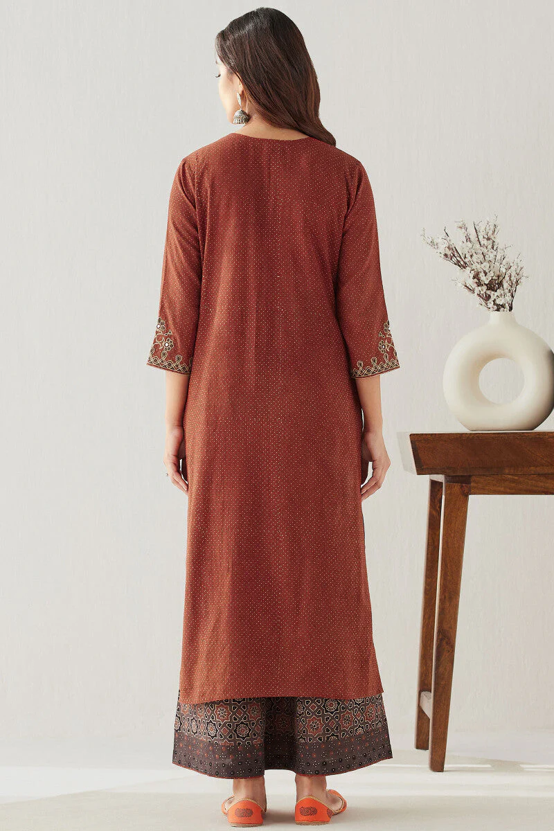 Sehra Rahida Ajrak Kurta - Image 8