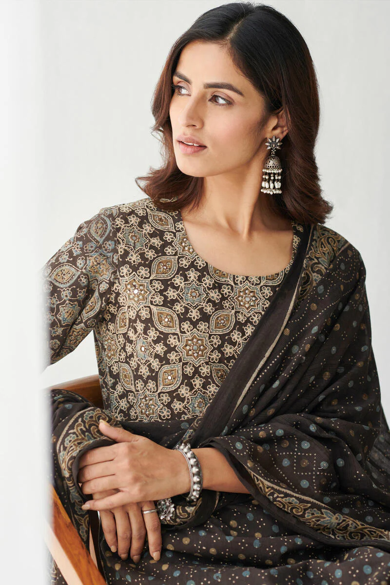 Sehra Rahima Ajrak Kurta - Image 8