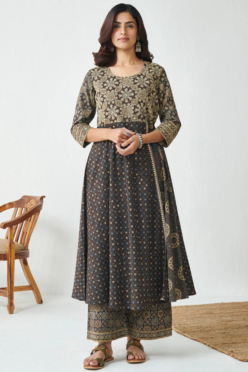 Sehra Rahima Ajrak Kurta - Image 3