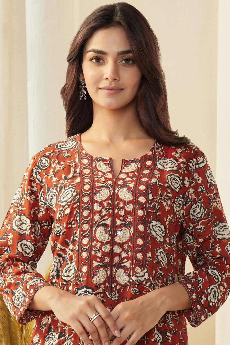 Sehra Rahima Bagru Kurta