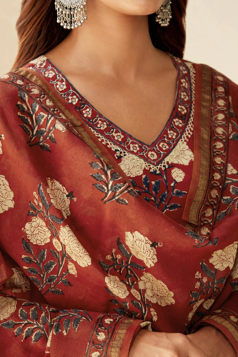 Sehra Rehmat Bagru Dupatta - Image 2