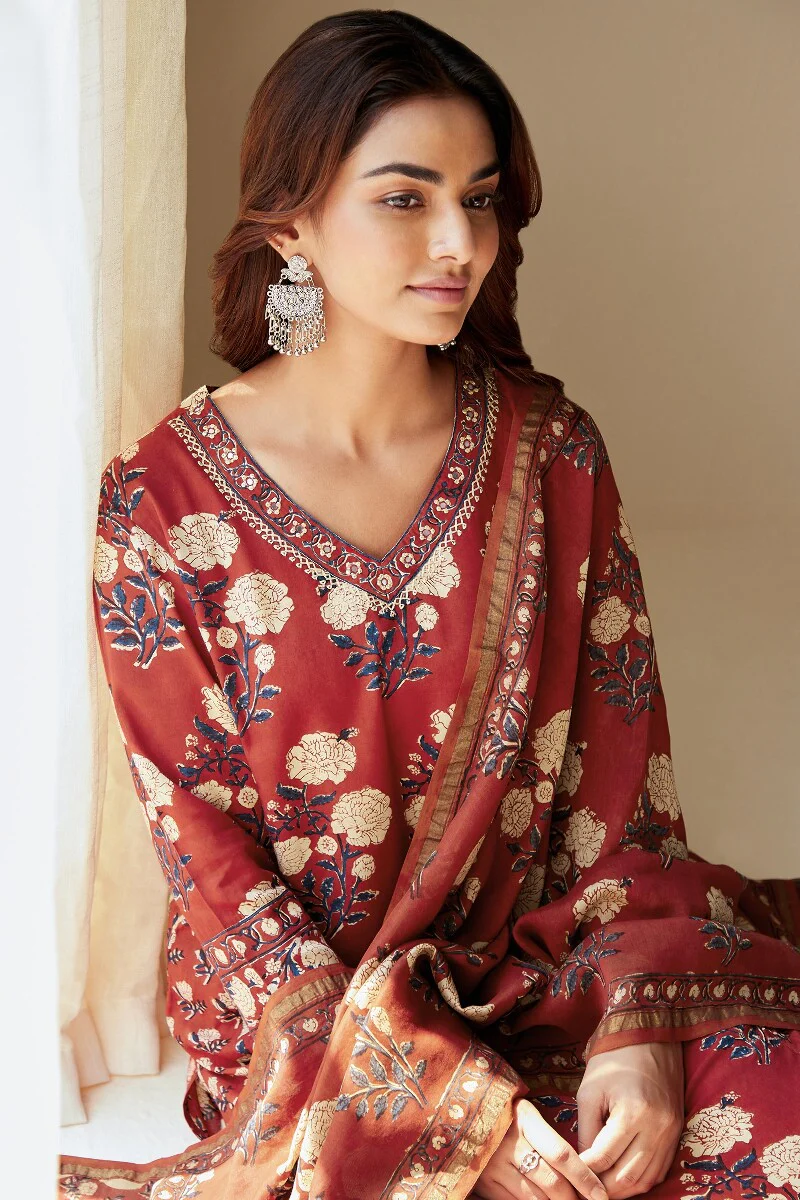 Sehra Rehmat Bagru Kurta - Image 7