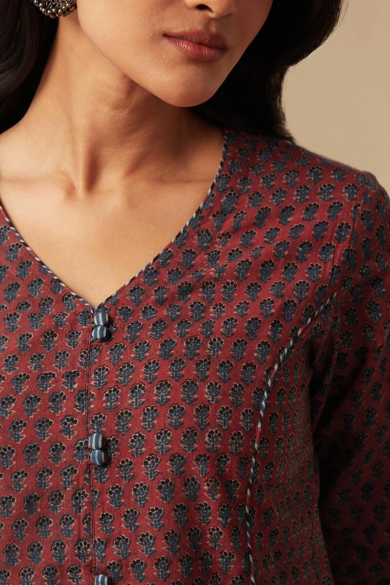 Sehra Ruhi Ajrak Top - Image 2