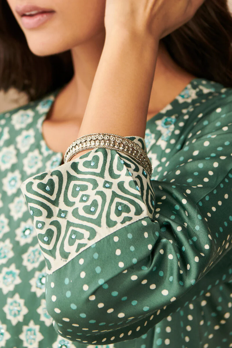 Sehra Ruhi Bagru Modal Kurta - Image 5