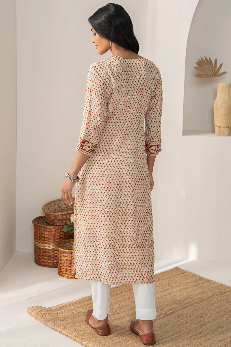 Sehra Rumaisa Bagru Modal Kurta - Image 6