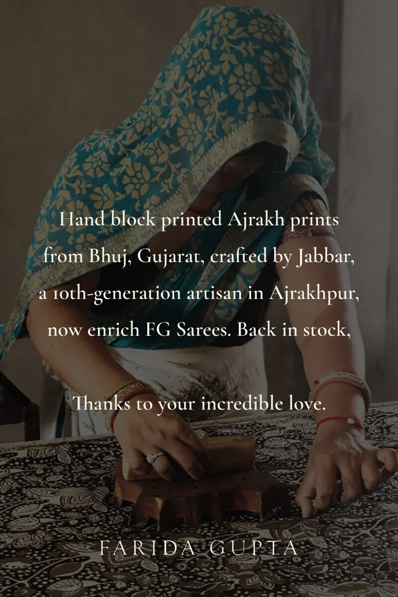 Surplus: Sehra Rumi Ajrakh Chanderi Saree - Image 8