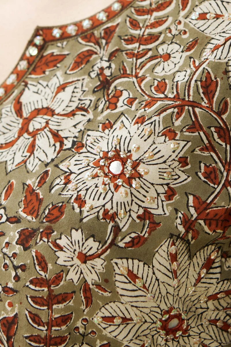 Sehra Safina Bagru Kurta - Image 3