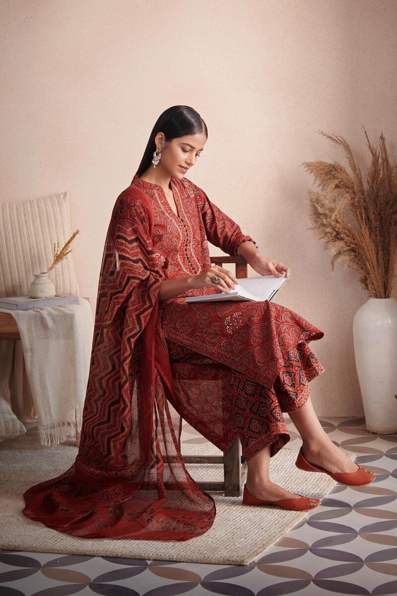 Sehra Samira Ajrak Kurta - Image 6