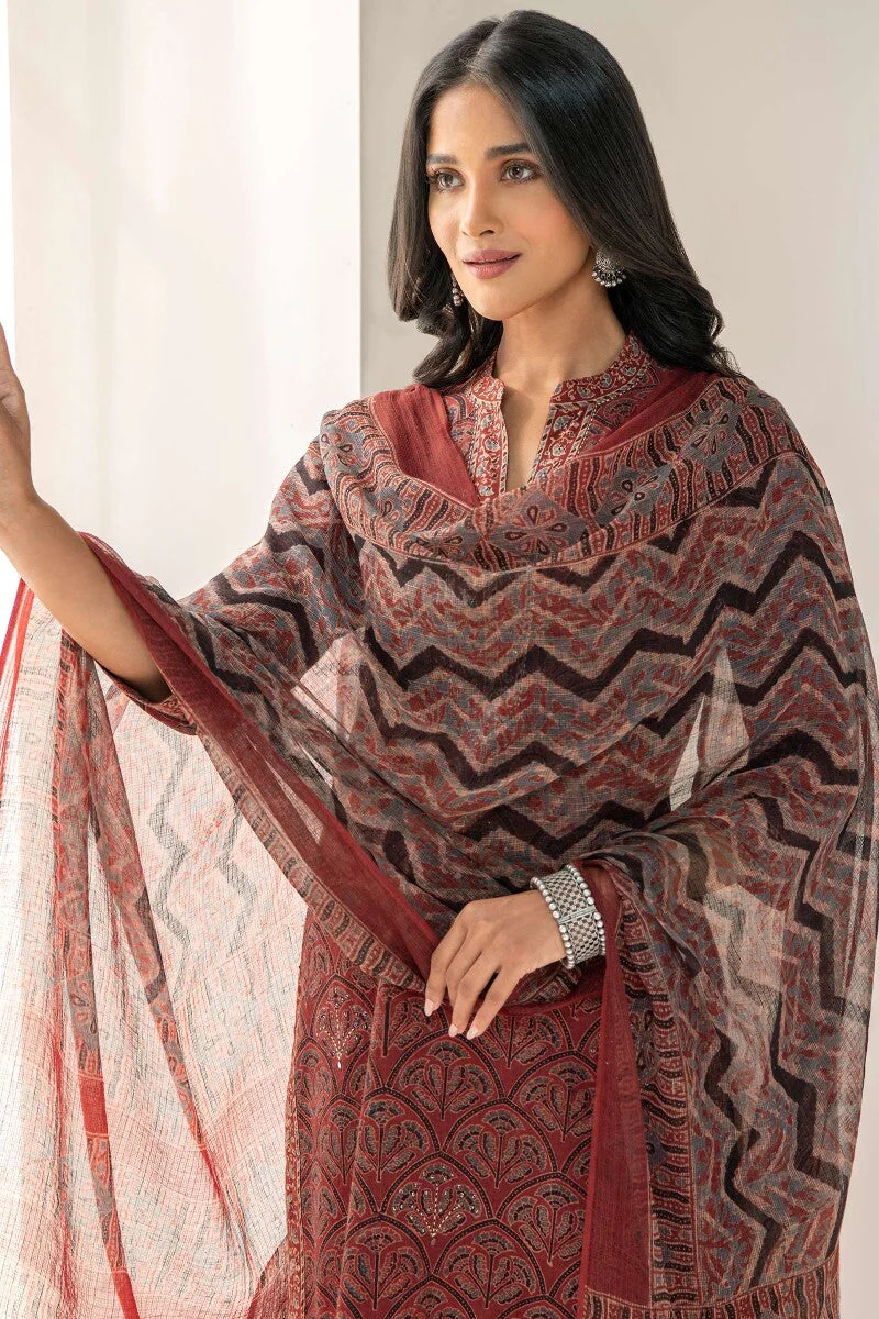 Sehra Samira Ajrak Kurta - Image 6