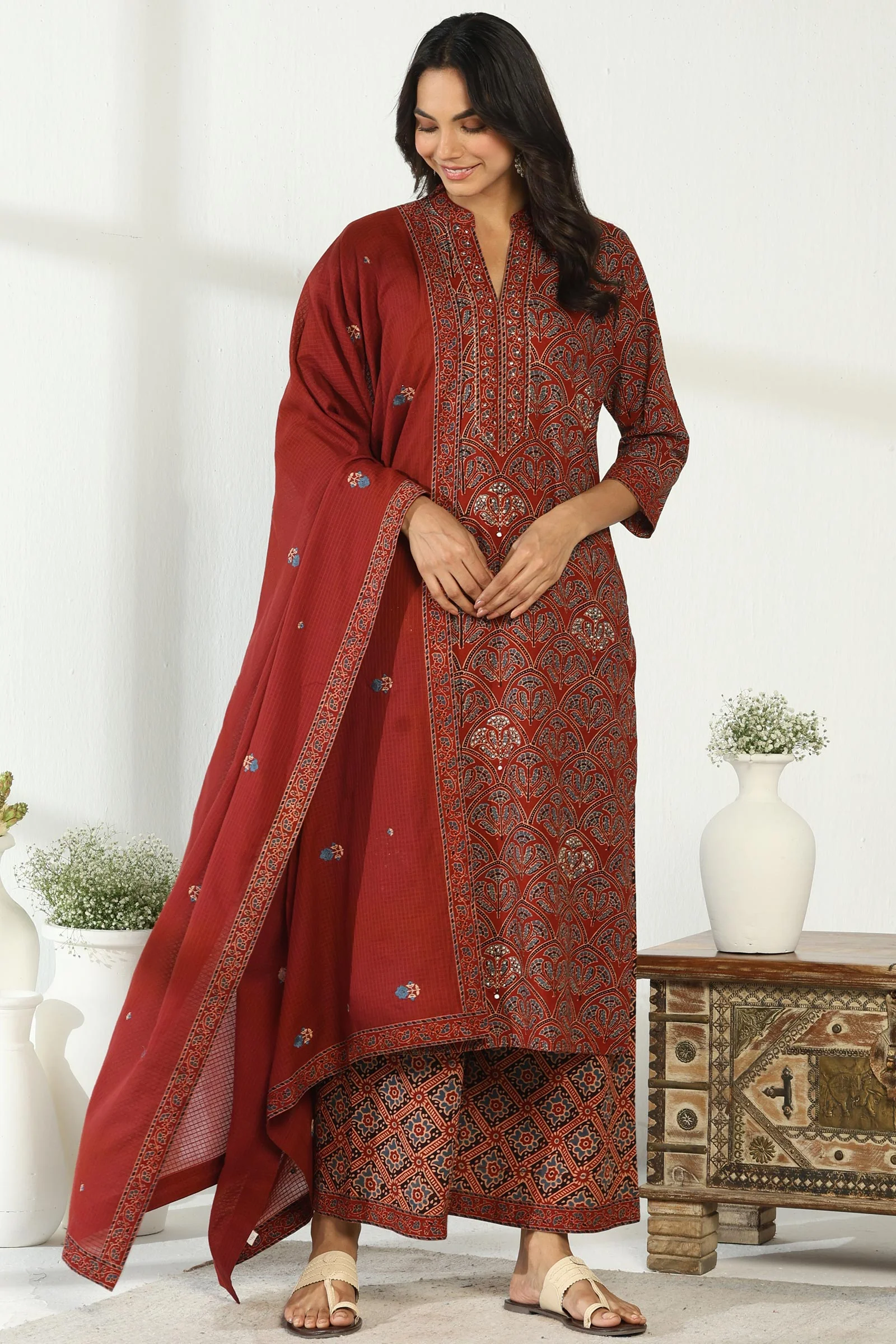 Sehra Samira Ajrak Kurta - Image 6