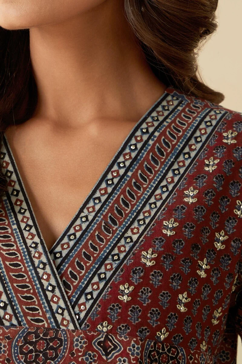 Sehra Sareen Ajrak Kurta - Image 5