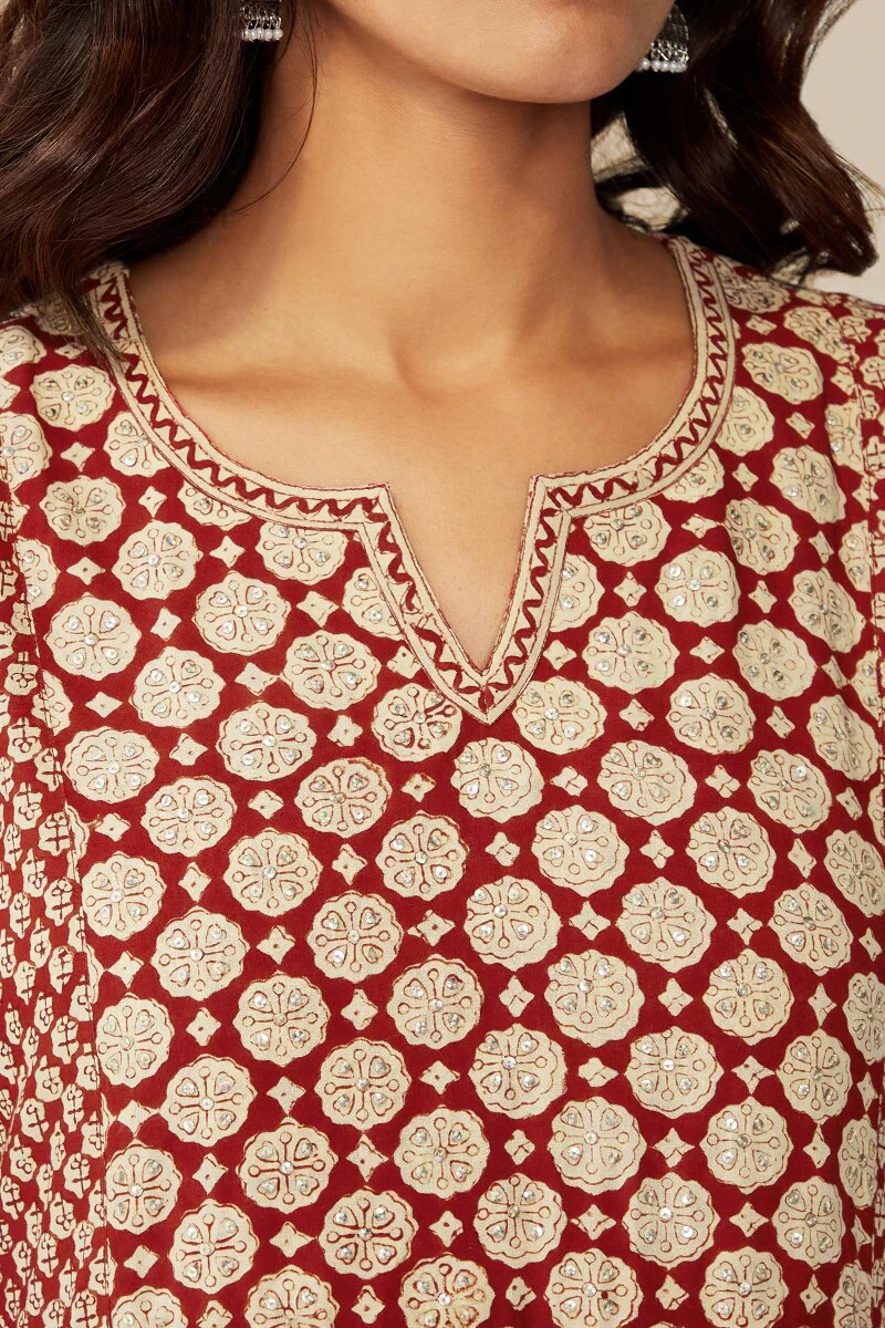 Sehra Seerat Bagru Kurta - Image 5