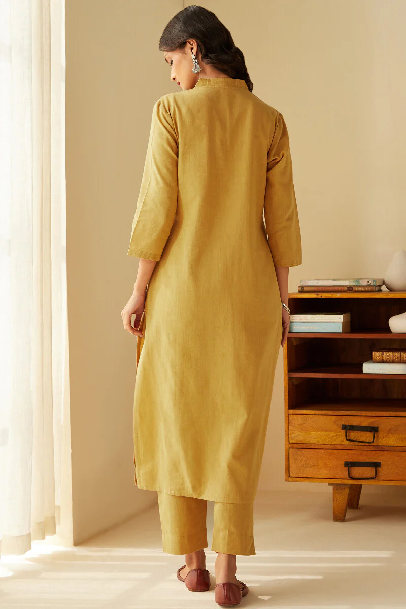 Sehra Seher Mustard Kurta - Image 9